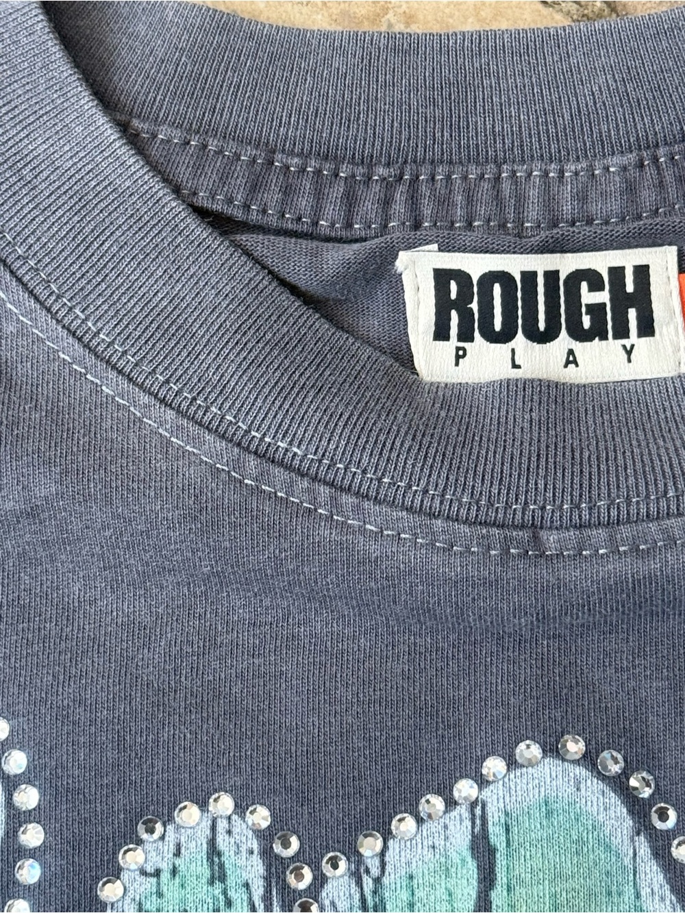 Grey Rough Play T-Shirt - Picture 3 of 8